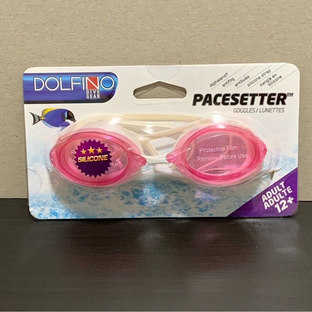 DOLFINO Dive Gear Adult Goggles in Pink